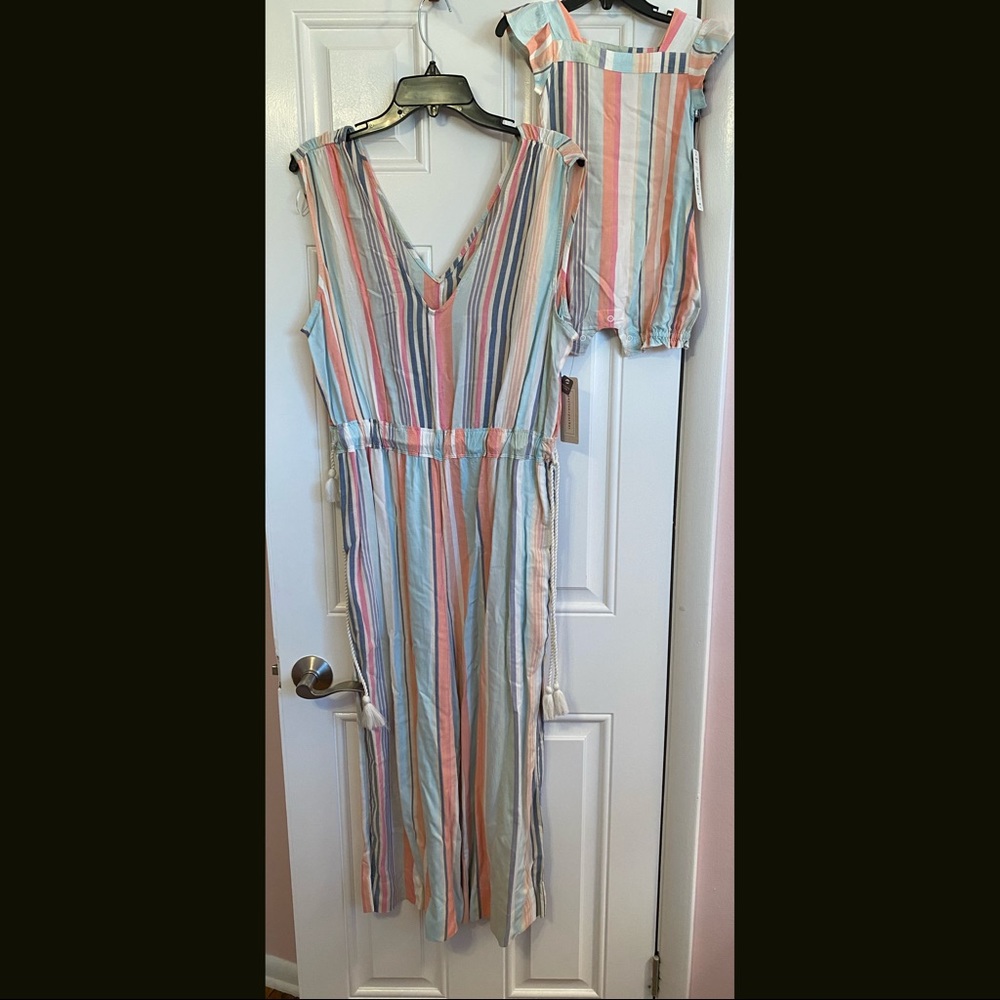 Matching Mommy + Me summer romper set